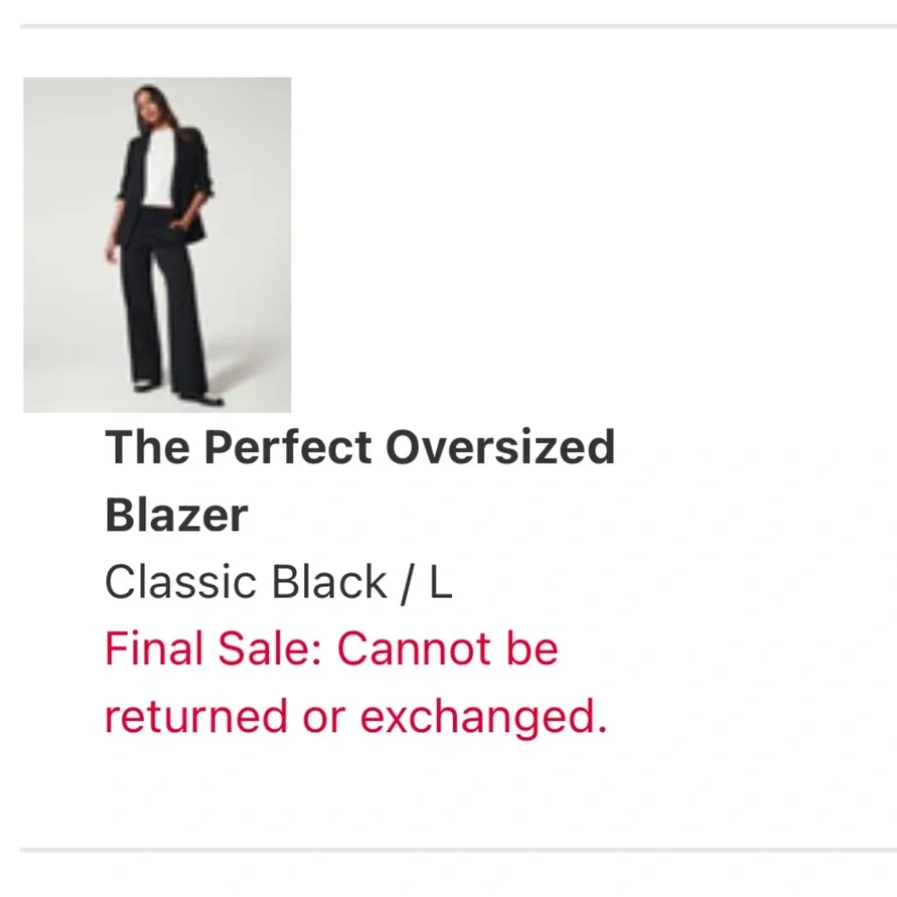 The Perfect Oversized Blazer
Classic Black / L - Picture 5 of 8